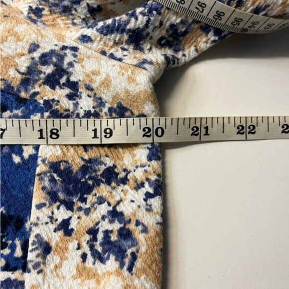 Anthropologie Postmark Floral Striped Textured Top, size L - Picture 11 of 12